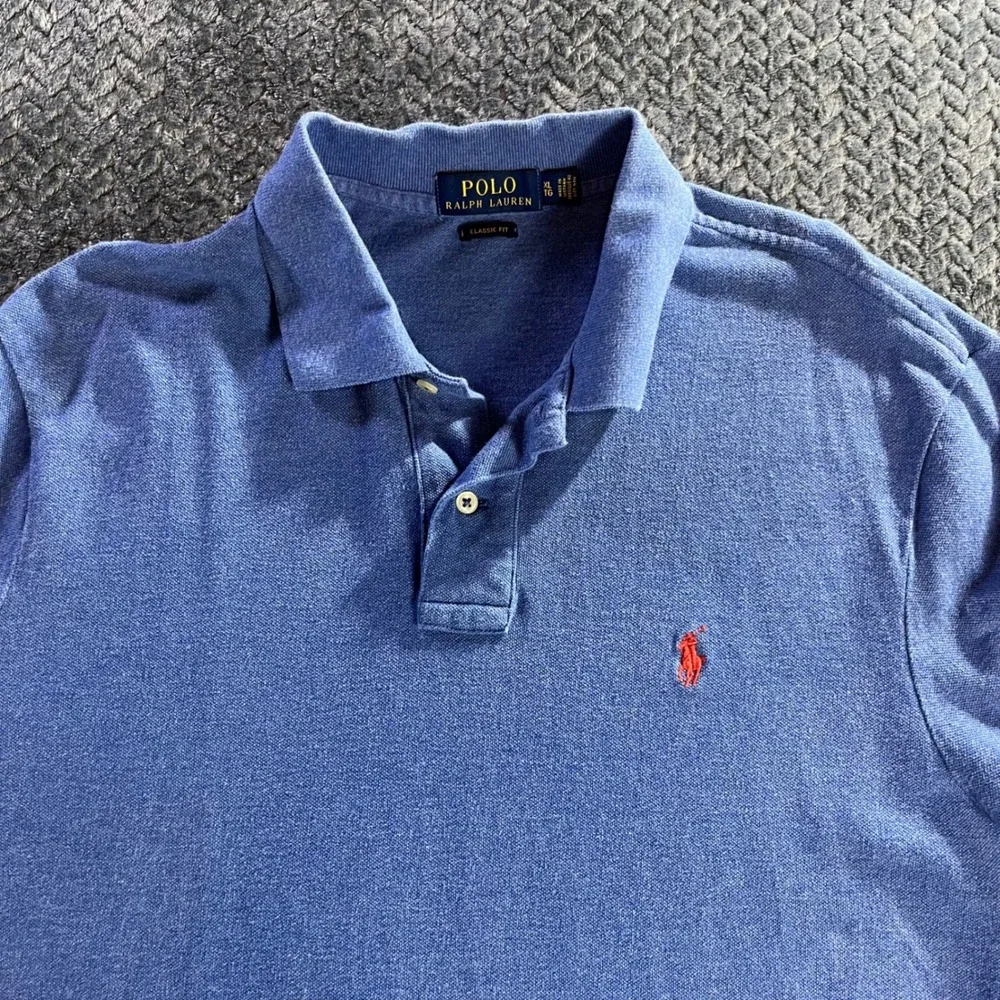 Polo Ralph Lauren Men Classic‎ Fit Blue Short Sleeve Polo Shirt XL
